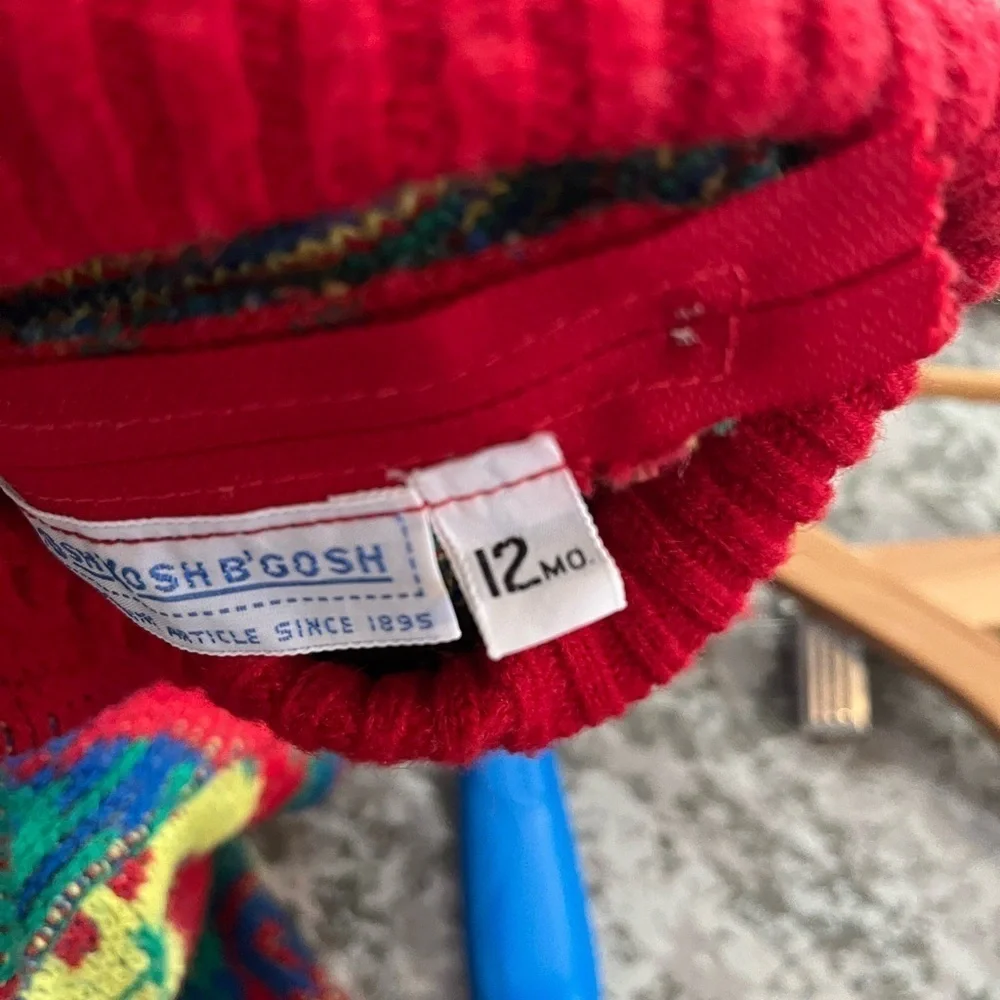 Oshkosh B’gosh x Vintage Made in USA Cars Trucks Knit Hooded Sweater